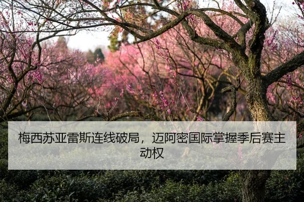 梅西苏亚雷斯连线破局，迈阿密国际掌握季后赛主动权